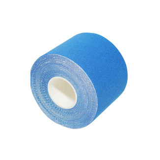 Bande de kinésiologie Patch élastique bleu foncé en nylon sur quatre côtés 